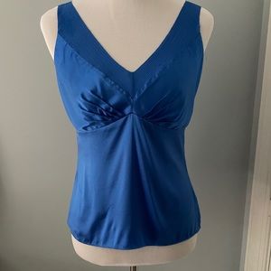 Antonio Melani Blue Silk Sleeveless Top/Camisole